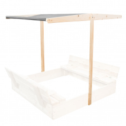 Aga Daszek do piaskownicy dziecięca 120x120 cm szary