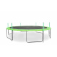 Trampolina Aga SPORT PRO 460 cm Jasnozielona + siatka ochronna + drabinka + kieszeń na buty