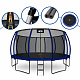 Aga SPORT EXCLUSIVE Trampolina 500 cm Ciemnoniebieska + siatka ochronna + drabinka