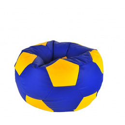 Aga Torba do siedzenia BALL XXXL ciemnożółta - niebieska