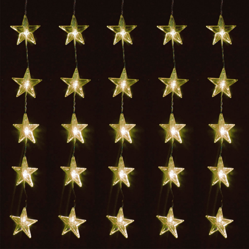 Linder Exclusiv Christmas Light Pendant Stars 80 LED ciepła biel