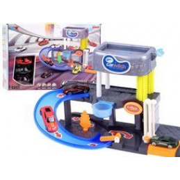 Piętrowa Myjnia samochodowa garaż + autka ZA3196 uniwersalny