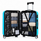 Aga Travel ZESTAW WALIZEK 3w1 KOMPLET WALIZKA PODRÓŻNA BAGAŻ MR4651 Jasno niebieski