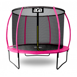 Aga SPORT EXCLUSIVE Trampolina 180 cm Różowa + siatka zabezpieczająca 