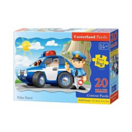 Puzzle 20el. MAXI Police patrol uniwersalny