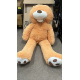 Aga4Kids Pluszowy miś 130 cm Jasnobrązowy z łapkami 6DZ012 - 2. JAKOŚĆ