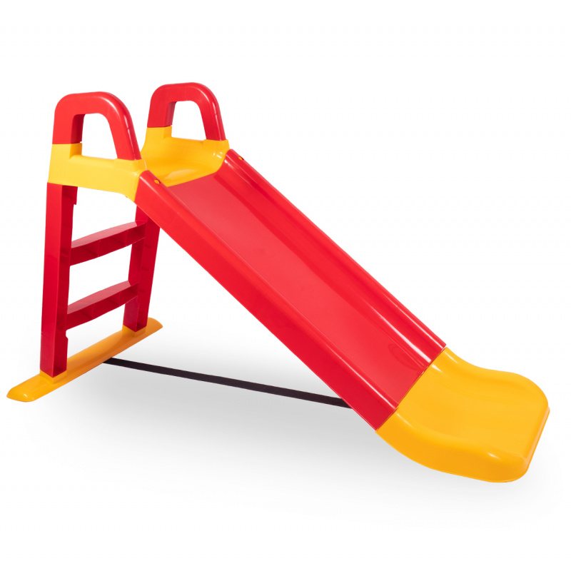 Aga4Kids Zjeżdżalnia z uchwytem 140 cm czerwono-żółta