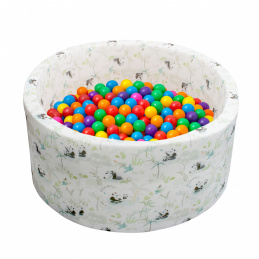 Aga Suchy basen 90x40 cm z piłeczkami Panda