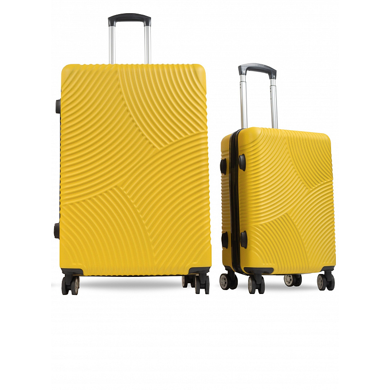 Aga Travel Zestaw walizek podróżnych Żółty, rozm. L + S, 6CZ016 - II. JAKOŚĆ