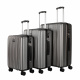 Aga Travel ZESTAW WALIZEK 3w1 MR4667 Ciemny Szary