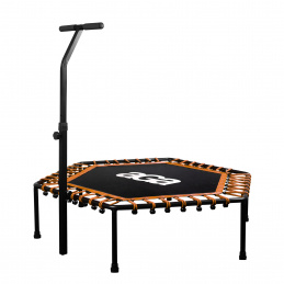 Aga FITNESS Trampolina 130 cm Pomarańczowa + uchwyt