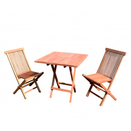 Linder Exclusiv Zestaw z drewna tekowego TEAK BALKON SET TH019