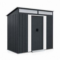 Aga Domek ogrodowy 238x132x180 cm Ciemnoszary