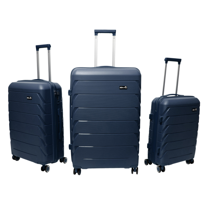 Aga Travel Zestaw walizek podróżnych MR4675 Ciemnoniebieski
