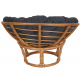 Aga Fotel rattanowy PAPASAN Ciemnoszary