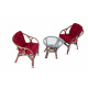 Aga Zestaw rattanowy SITA Choco Maroon