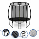 Aga SPORT EXCLUSIVE Trampolina 250 cm czarna + ochronna siatka + drabinka