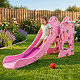 Aga4Kids Zjeżdżalnia z uchwytem 170 cm Różowa
