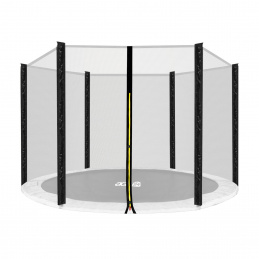 Aga Siatka ochronna 305 cm na 6 słupków Czarna siatka / Czarna