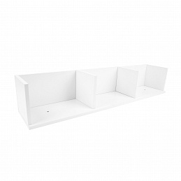 Aga Półka ścienna 79x15x16 cm Biała 6DAZ168 - II. JAKOŚĆ Aga Półka ścienna 79x15x16 cm Biała 6DAZ168 - II. JAKOŚĆ