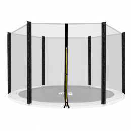 Aga Siatka ochronna 150 cm na 6 słupków Czarna siatka / Czarna
