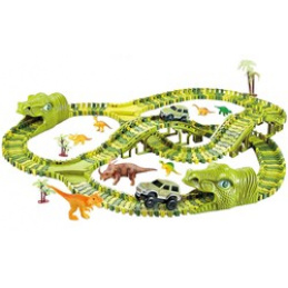 Kruzzel 17248 tory samochodowe dinozaurów 240 sztuk