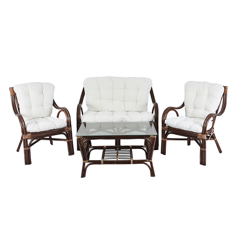 Aga Zestaw rattanowy BUTEO Choco White