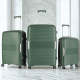 Aga Travel Zestaw walizek podróżnych MR4682 Ciemnozielony