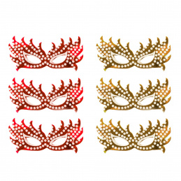Aga4Kids Maski dziecięce imprezowe DS941GR 6 szt.