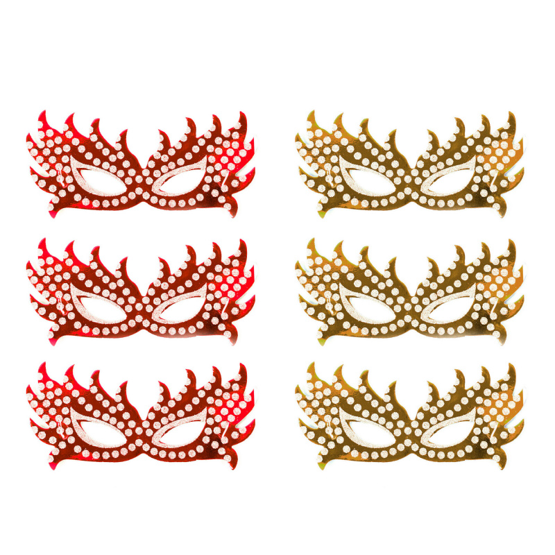 Aga4Kids Maski dziecięce imprezowe DS941GR 6 szt.