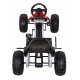 Duży Gokart Strong na pedały dla dzieci Czerwony + Obciążenie 100 kg + Koła EVA + Hamulec ręczny + Sportowy fotel