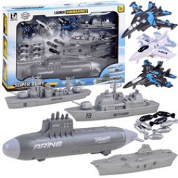 Zestaw Łódź podwodna Statki bitwa morska ZA3812 uniwersalny