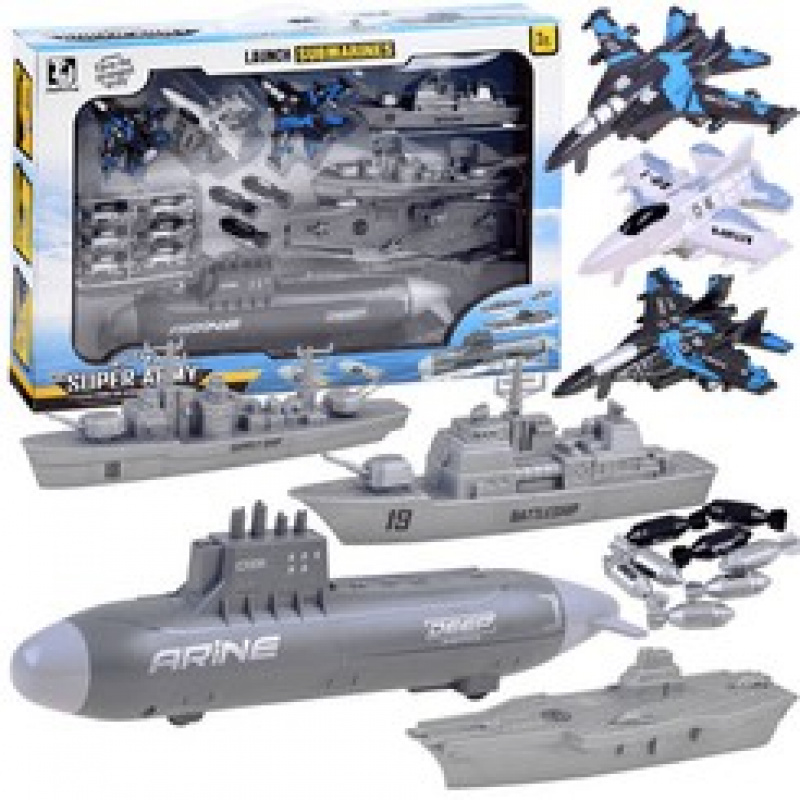 Zestaw Łódź podwodna Statki bitwa morska ZA3812 uniwersalny