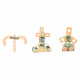 Aga4Kids Drewniane klocki konstrukcyjne DS5664