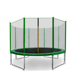 Aga SPORT PRO Trampolina 335 cm Ciemnozielona + siatka ochronna