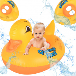 Materac dmuchany pontonik koło dla dzieci kaczka