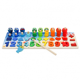 Aga4Kids Drewniany zestaw edukacyjny z cyferkami