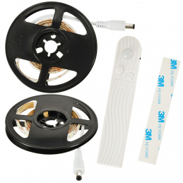 Taśma LED na baterie USB czujnik ruchu 1M ciepły biały