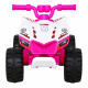 Quad The Fastest na akumulator dla dzieci Różowy + Silnik 25W