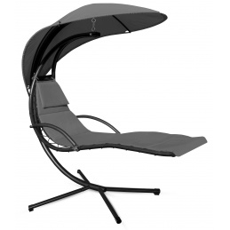 Aga Leżak ogrodowy wiszący Ciemny szary