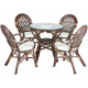 Aga Zestaw rattanowy PAPIO Choco White