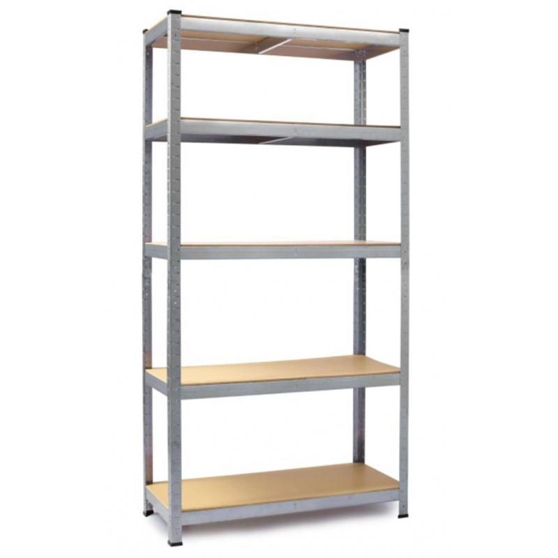 Kynast Regał metalowy 180x90x40 cm 5 półek Srebrny