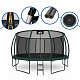 Aga SPORT EXCLUSIVE Trampolina ogrodowa 500cm Ciemno zielona+siatka zabezpieczająca+drabinka