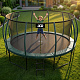 Aga SPORT EXCLUSIVE Trampolina ogrodowa 500cm Ciemno zielona+siatka zabezpieczająca+drabinka