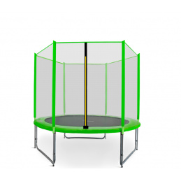 Aga SPORT PRO Trampolina 150 cm Jasnozielona + siatka ochronna