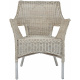 Aga Zestaw rattanowy LARUS White Maroon