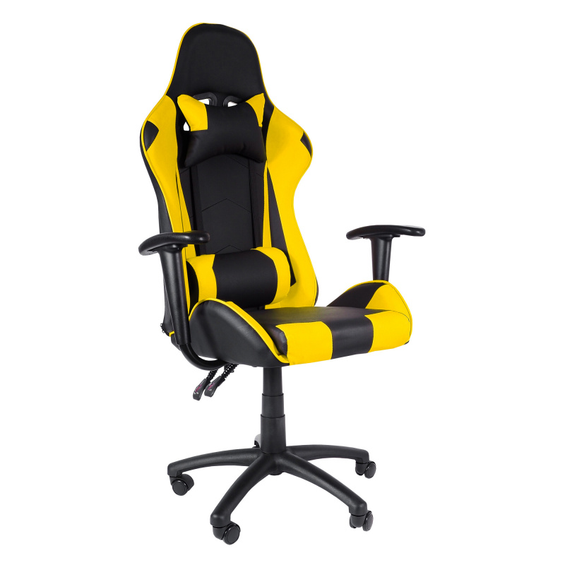 Aga Fotel gamingowy MR2090 Czarno - Żółty
