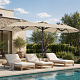 Linder Exclusiv Parasol ogrodowy 300x150x220 cm Beżowy