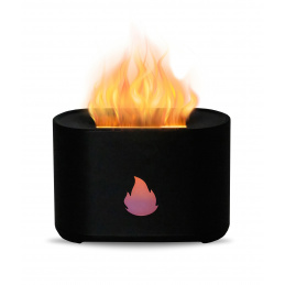 Aga Aroma Dyfuzor z projekcją ognia LED Czarny