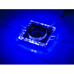 Oprawa halogenowa LED podświetlana - 3W - niebieska